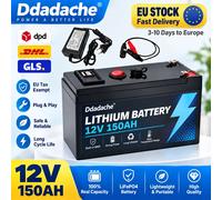 Batterie au lithium LiFePO4 12V 150Ah avec BMS intégré, plus de 4000 cycles profonds, entrepôt en Pologne, pour panneau solaire, onduleur, kayak, sondeur de poissons, radio HE 12V 150AH - 1PCS