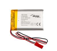 Batterie au Lithium polymère 3,7 V 1600 mAh LP903450 AKYGA AKY0099 Li-Po PCM JST 2 Broches Connecteur 2,54 15 cm