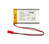 Akyga Batterie Li‑Po LP903759 AKY0393 3,7 V 2200 mAh PCM JST 2 broches 15 cm