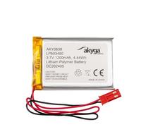 Batterie au Lithium polymère AKYGA AKY0638 3,7 V 1200 mAh LP603450 - Connecteur 2 Broches - 2,5410 cm