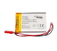 Akyga LP453350 Pack de piles rechargeables x batterie spéciale LiPo 3.7 V 800 mAh