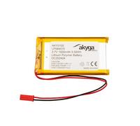 Akyga Batterie au lithium polymère LP584070 AKY0105 3,7 V 1500 mAh PCM JST 2 broches 15 cm