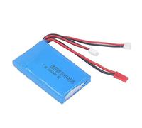 Batterie au Lithium pour Bateau RC, Remplacement de Batterie Lipo 2S 7.4V 2000MAH pour émetteur X6e DX6 DX8