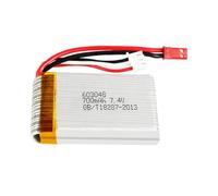 Batterie au Lithium pour Drone Batterie d'hélicoptère RC UAV Accessoires 7.4V 700mAh JST Plug au Lithium pour Drones Rouges Rechargeable pour Drone de Remplacement pour