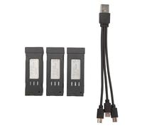 Batterie au Lithium pour Drone RC pour E58 L800 JY019 S168 et Autres Avions Télécommandés avec Câble de 3 en 1, Accessoires de Remplacement pour Quadricoptère Longue Durée