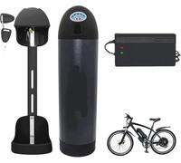 Batterie au lithium pour vélo électrique 24 V, 36, 48, 8 Ah, 10, 13, 15, 17,5 et 18 en forme de bouteille