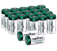 Batterie au Lithium Rapthor CR123A 3V de 20 1650mAh pour Appareil Photo Arlo, Polaroid, Lampe de Poche, Haute capacité avec Protection PTC [Non Rechargeable]