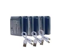 Batterie Au Lithium Rechargeable 7.4V 3000mAh, Batterie Externe Longue Durée De 22,2 Wh For Gilet Chauffant, Gants, Chaussettes, Veste, Équipement D'hiver(6 pcs and cable)