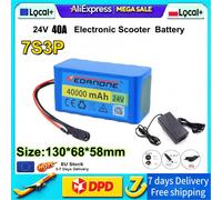 Batterie au lithium rechargeable 7S3P/7S5P24V 40000mAh 18650, toute nouvelle, sortie de puissance stable et longue durée de vie, batterie de remplacement multifonctionnelle adaptée aux fauteuils 24V7S