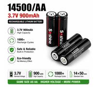 Batterie au lithium rechargeable AA 14500 3,7 V haute capacité, remplacement LR6 AM3 pour lampe LED, lampe torche, petit ventilateur, souris électronique 14500 1PCS