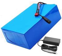 Batterie Au Lithium Vélo Électrique 48V 60V 10Ah 15Ah 18Ah 20Ah Batterie Lithium 48V 13S7P Batterie pour Vélos Électriques 750W 1000W 1500W, pour Scooter Électrique avec Chargeur 48V 20Ah,XT60