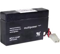 Batterie au plomb 12 V 0.8 Ah multipower MP0,8-12-AMP plomb (AGM) (l x H x P) 96 x 62 x 25 mm port AMP sans entretien