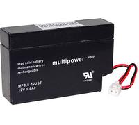Batterie au plomb 12 V 0.8 Ah multipower PB-12-0,8-JST plomb (AGM) (l x H x P) 96 x 62 x 25 mm connecteur JST sans entretien