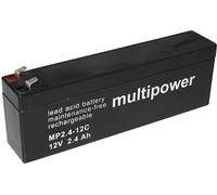 Batterie au plomb 12 V 2.4 Ah multipower PB-12-2,4-4,8 plomb (AGM) (l x H x P) 178 x 66 x 34.5 mm cosses plates 4,8 mm résistant