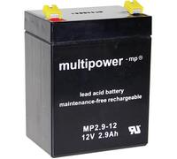 Batterie au plomb 12 V 2.9 Ah multipower MP2,9-12 plomb (AGM) (l x H x P) 79 x 107 x 56 mm cosses plates 4,8 mm sans entretien