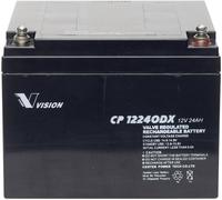 Batterie au plomb 12 V 24 Ah Vision Akkus CP12240DX plomb (AGM) (l x H x P) 166 x 125 x 175 mm raccord à vis M5 sans entretien, résistant aux cycles de charge