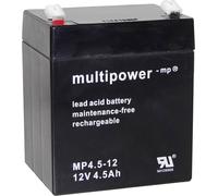 Batterie au plomb 12 V 4.5 Ah multipower PB-12-4,5-4,8 plomb (AGM) (l x h x p) 90 x 107 x 70 mm connecteur plat 4,8 mm s