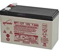 Batterie au plomb 12 V 7 Ah EnerSys Genesis plomb (AGM) (l x H x P) 151 x 100 x 65 mm cosses plates 6,35 mm sans entretien, certification VdS, auto-décharge