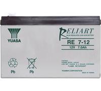 Batterie au plomb 12 V 7 Ah Yuasa RE7-12 plomb (AGM) (l x H x P) 151 x 98 x 65 mm cosses plates 6,35