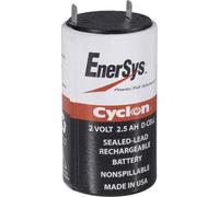Batterie au plomb 2 V 5 Ah EnerSys Hawker Cyclon X plomb (AGM) (Ø x H) 45 mm x 82 mm cosses plates 6,35 mm sans entretien, modèle de batterie à bobine,