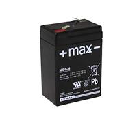 Batterie au plomb AGM 4,5 Ah 6 V compatible avec DM6-4,2 DM6-4.2 6 V 4,2 Ah