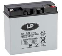 Batterie au plomb compatible avec 6-DZM-20 6DZM-18 6-DZM 12 V - 22 Ah - Longue durée - Sans entretien - Fiable - Batterie de rechange