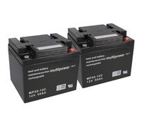 Batterie Au Plomb Compatible E-Mobil RehaXpert 2X 12V 50Ah MP