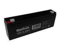 Batterie au plomb rechargeable hermétique 12 V 2,2 Ah 178 mm x 34 mm x 66 mm pour antivol, systèmes de vidéosurveillance