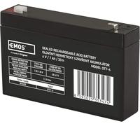 Batterie au plomb sans entretien - 6V 7Ah - Batterie AGM - Connexion Faston 4,7mm - Pour systèmes d'alarme, détection d'incendie, appareils UPS - 151x34x94 mm