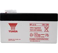 Yuasa Batterie au plomb NP1.2-12 12 V 1,2 Ah AGM 97x55x48mm cosses plates 4,8 mm sans entretien
