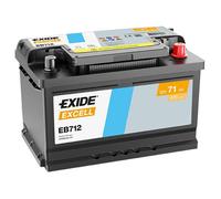 EXIDE Excell EB712 Batterie de Voiture 71Ah 670A