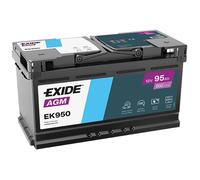 EXIDE Technologies AGM EK950 Batterie de Voiture 95Ah 850A Start Stop