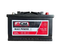 Batterie Auto MAX POWER 74Ah 700A 12V L3 = FIAMM VARTA BOSH EXIDE 74 Ah