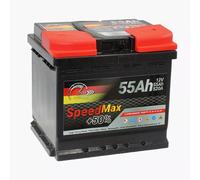 BATTERIE AUTO SPEED MAX L1 55Ah 520A EN = FIAMM BOSCH 54Ah DX + PRÊTE À L'EMPLOI