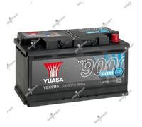 Yuasa YBX9115 Batterie voiture 12 V 80 Ah 800 CCA AGM Start Stop Plus