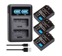 Batterie Batmax EN-EL25 en EL25 2080mAh + Double Chargeur, Compatible for Nikon, for Z50, Z50 II, Z30, Chargeur De Caméra ZFC MH-32(3 Battery 1 Charger)