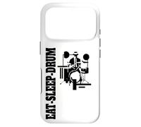 Batterie Batteur Musicien Tambours Retro Batteur Coque pour iPhone 17 Pro