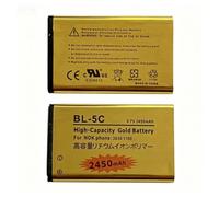 Batterie BL-5C 2450mAh Rechargeable Remplacement téléphones 2600 1100 1200