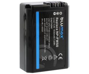 Batterie Blumax NP-FW50 1030mAh | Compatible avec Sony ILCE-6000 Alpha 6000 6500 Alpha 7 77 a6300 a7r a7 a7s 7-II 5000 a7sii 6300 | 7.4V 7,6Wh Plus de Puissance Que la Batterie d'origine