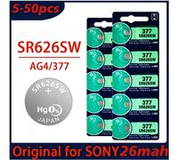 Batterie bouton originale pour SONY, 5 à 50 pièces, 1.55V AG4 377 SR626SW, pour montre, horloge, jouets, petits appareils