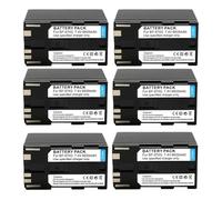 Batterie BP-975/BP-945 6600 MAh, Compatible avec Les Appareils Photo Canon EOS C100 Mark II, EOS C300, EOS C300PL, GL2, XF100 Et XF105.(6 PCS)