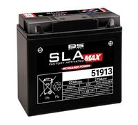 BS battery 300860 51913 AGM SLA Max Moto Batterie, noir