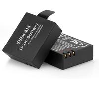 Batterie Caméra Sport,2 x 1350mAh Piles Rechargeables,Compatible avec Action cams AKASO EK7000,CAMPARK ACT74,Crosstour,APEMAN,Victure,Rollei 372,WOLFANG GA200,SJ4000,S009