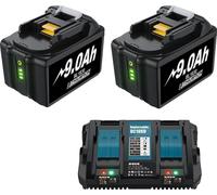 Batterie, capacité 9000mAh, compatible avec plusieurs outils, 2pcs 90 6A