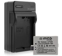 Batterie + Chargeur (Auto/Secteur) pour Canon LP-E5 / EOS 450D, 500D, 1000D / Rebel T1i, XS, Xsi