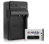 Batterie + Chargeur (Auto/Secteur) pour Casio NP-90 / Exilim EX-FH100, H10, H15, H20G