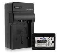 Batterie + Chargeur (Auto/Secteur) pour VW-VBT380 / Panasonic HC-VX989... / HC-W570, W850, WX979... v. liste! Infochip: avec Affichage du Niveau de Batterie restant!