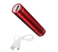 Batterie Chargeur Externe pour IPHONE 13 Pro Universel Power Bank 2600mAh avec Cable USB/Mirco USB Secours Telephone (Rouge)