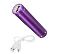 Batterie Chargeur Externe pour Samsung Galaxy A10 Universel Power Bank 2600mAh avec Cable USB/Mirco USB Secours Telephon (Violet)