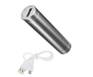 Batterie Chargeur Externe pour XIAOMI Redmi Note 6 Pro Universel Power Bank 2600mAh avec Cable USB/Mirco USB Secours (Argent)